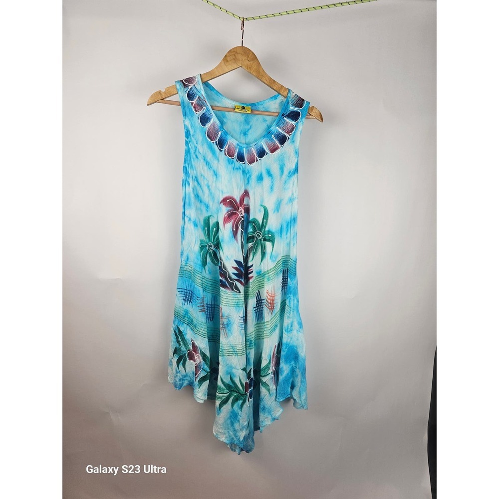 Pineapple, Free Sz, tropical Floral NWOT sundress or beach cover